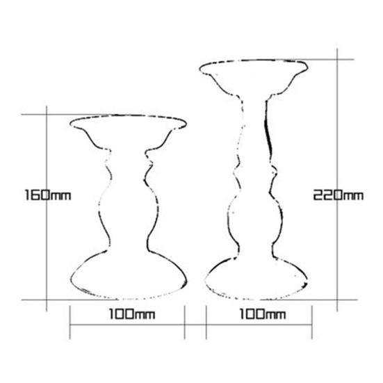 Iron Pillar Candle Base Holder Candlestick Stand Wedding Party Home Decoration