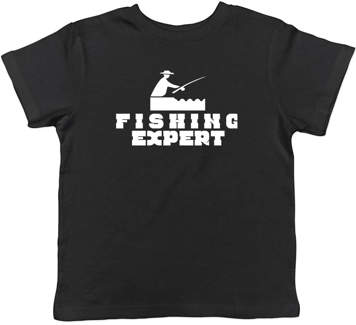 Expert Fishing Childrens Kids T-Shirt Boys Girls 100