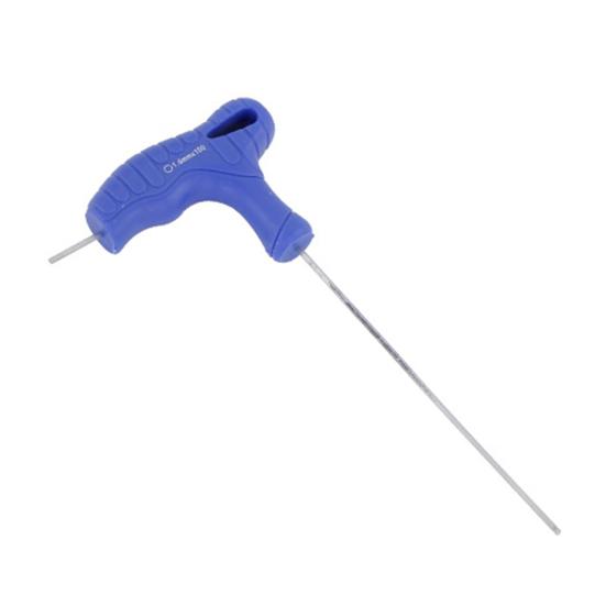 Small Space Operation Tool T-Handle Hex Wrench, Professional Ergonomic Grip Metric Extended Shaft Industrial Equipment Maintenance Wrench for