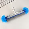 Aluminum Handle Swimming Pool Brush Head With Corner Cleaning Brush Semi-Spherical Bristles Pool Tile Scrubber Brush