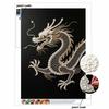 5D DIY Pearl Diamond Painting Kit Majestic Dragon Full Drill Embroidery Mosaic Art Home Wall Decor Gift