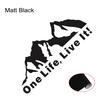 ONE LIFE LIVE IT Car Tuning Off Road SUV Truck Mountain Silhouette Car Sticker Vinyl Car Sticker Decals Decoration Accessories