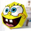 1pc SpongeBob Face Automatic Opening/closing Umbrella, Compact Travel Umbrella - - Festive Accessory, Sturdy Ribs Yy250807093