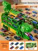 3-in-1 Transforming Dinosaur Toy Car Set for Kids Aged 3-5 with Mini Car Storage