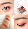 4 Colors Mini Eyeshadow Palette Waterproof Shimmer Matte Eyeshadow Palette Eye Makeup Cosmetic