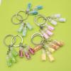 Lucky Glass Crystal Keychain Bottle