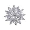 Raffinata Spilla Fiocco di Neve in Zircone - Spilla Fiore di Lusso di Alta Gamma per Donna.
