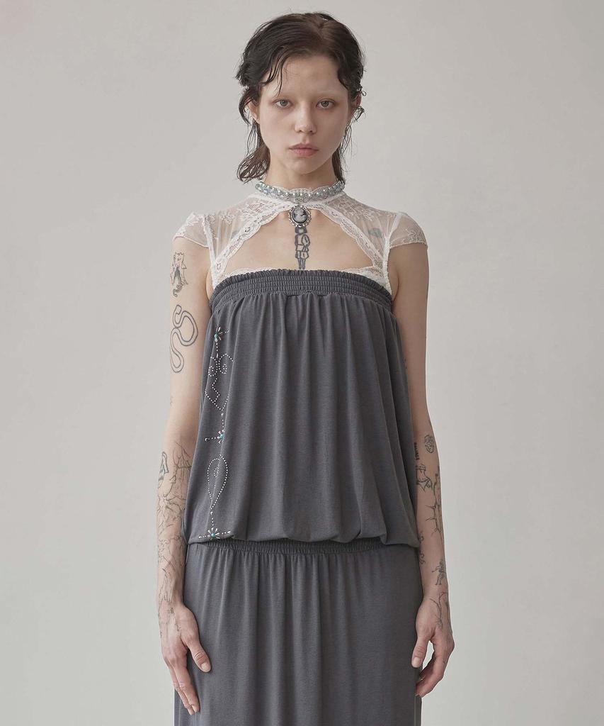 Sculpter 2Way Nymphs Tube Dress Charcoal