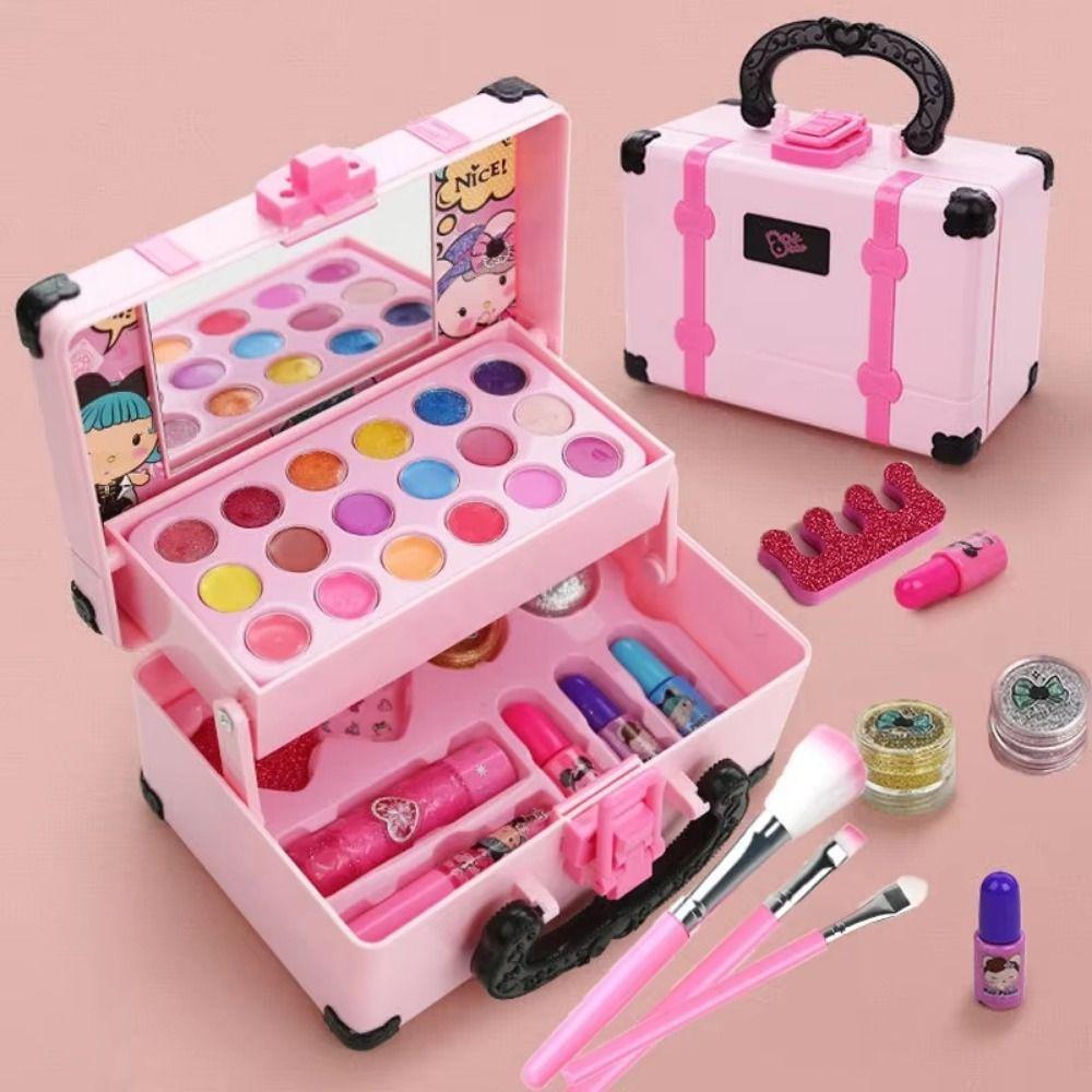 Portable Children's Makeup Toys Eye Shadow Children Cosmetic Beauty Set  Makeup Tool