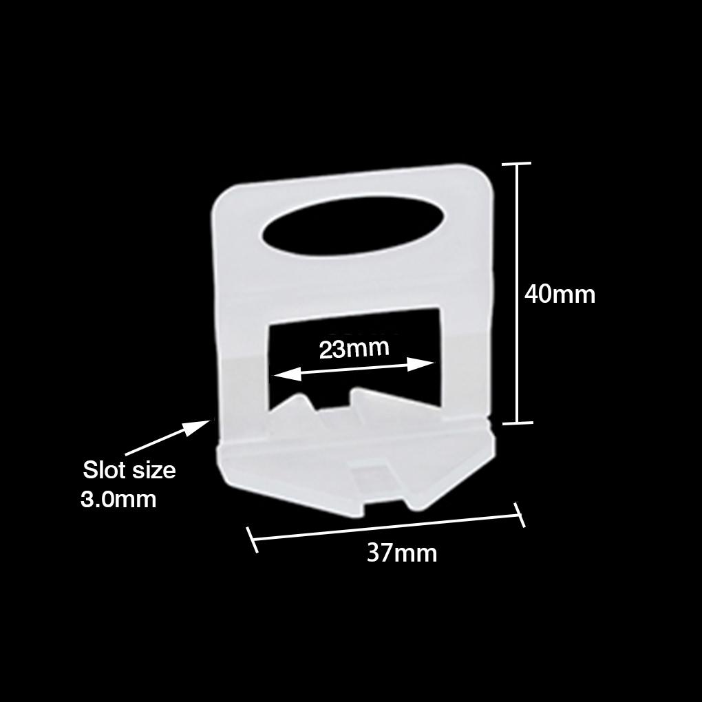 100pcs 1/1.5/2/2.5/3mm Leveling Wedges Tile Level Spacers Clips Floor Tile Tool