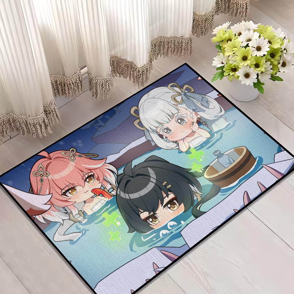 

Дверной коврик Wuthering Для Q игры Украшение спальни Кухонный вариант Волны Ковер для ванной Домашний Сверхвпитывающий коврик Для ног Нескользящий SJR40x60CM