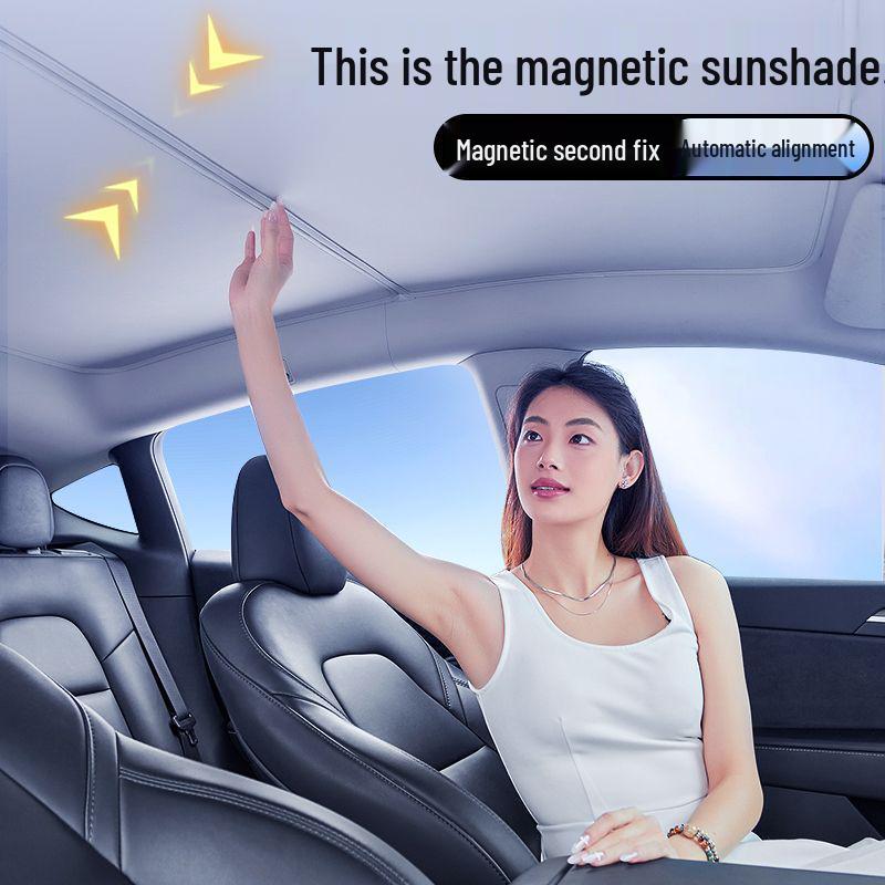Tesla Model Y/3 Schiebedach & Windschutzscheiben-Sonnenschutz: Wärmedämmungszubehör.