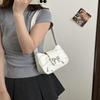 A Stylish And Versatile PU Leather Shoulder Bag for Women Cute Bow Decor Solid Color Underarm Bag Perfect for Both Casual And Chic Looks. AVE