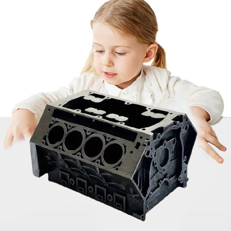 Creative Pen Holders Desktop Holders Name Cards Stand Engine Block Pencil Holders Business Card Stand for Students