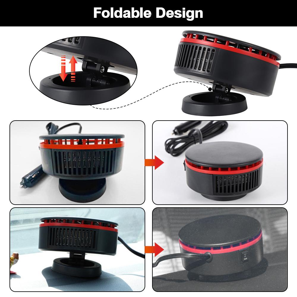 Portable Car Heater Defroster Car Windshield Defogging Defrosting Winter Drying Heating Car Heater 12V 150W