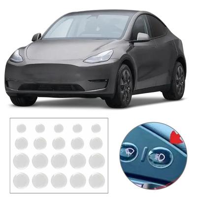 For Tesla Model Y/3 Interior Kit Door Button Steering Wheel Protector Screen Stickers X8v6