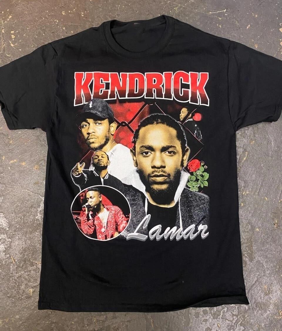 Men s and Women s T-shirts NEW Collection Kendrick Lamar Rapper Black All Size Unisex Shirt XXL