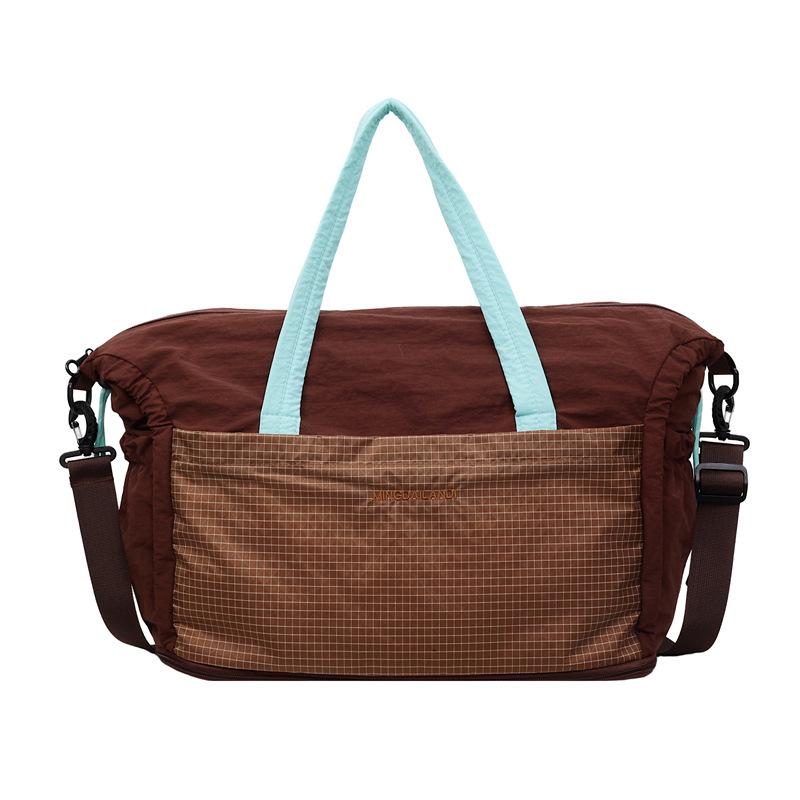 Large Capacity Short Distance Travel Bag Women's Lightweight Sports Fitness Bag Storage Luggage Bag
