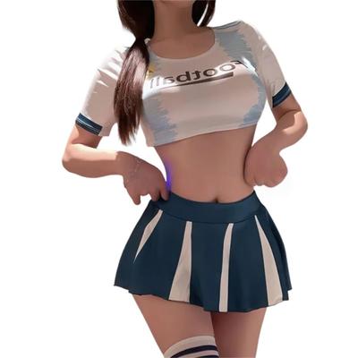 Harukita Cosplay Cheerleader Sexy School Gym Cheerleading Cheerleader Costume for High School Short Sailor Outfit Swimsuit, Lingerie, Swimsuit,