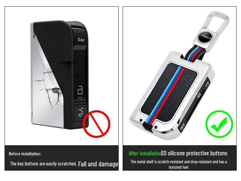 Lynk & Co Key Case: Creative, Durable Metal Shell for 01, 05, & 06 Models 2021