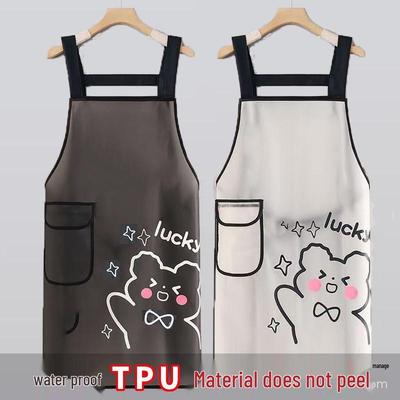 Unisex Waterproof and Oil-Proof TPU Apron for Kitchen and Catering