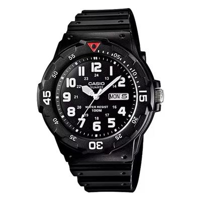 Standard Quartz Wristwatch MRW-200H-1BV Men's Black Arabic Dial Overseas Model