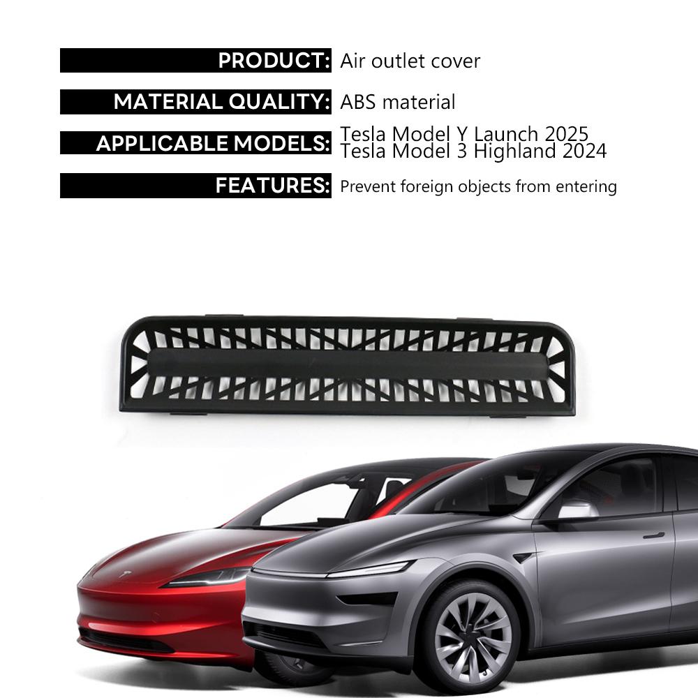 TESY for Tesla Model YL Y Juniper Launch Rear Air Outlet Cover Rear Air Vent Protective Cover Anti Blocking Model 3 Highland