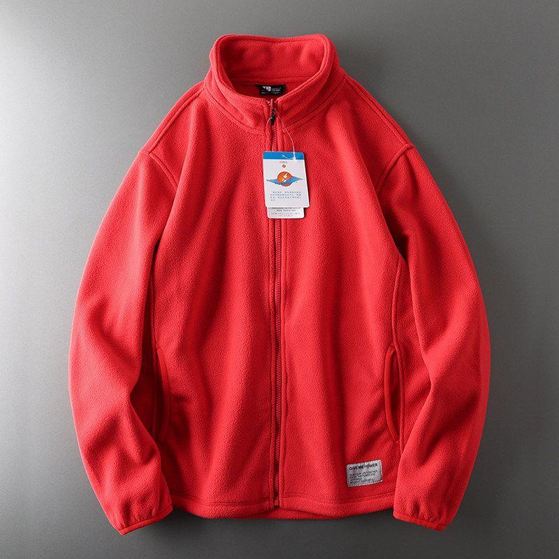 Fleece Cut-off Men's Sports Zipper Cardigan Outerwear