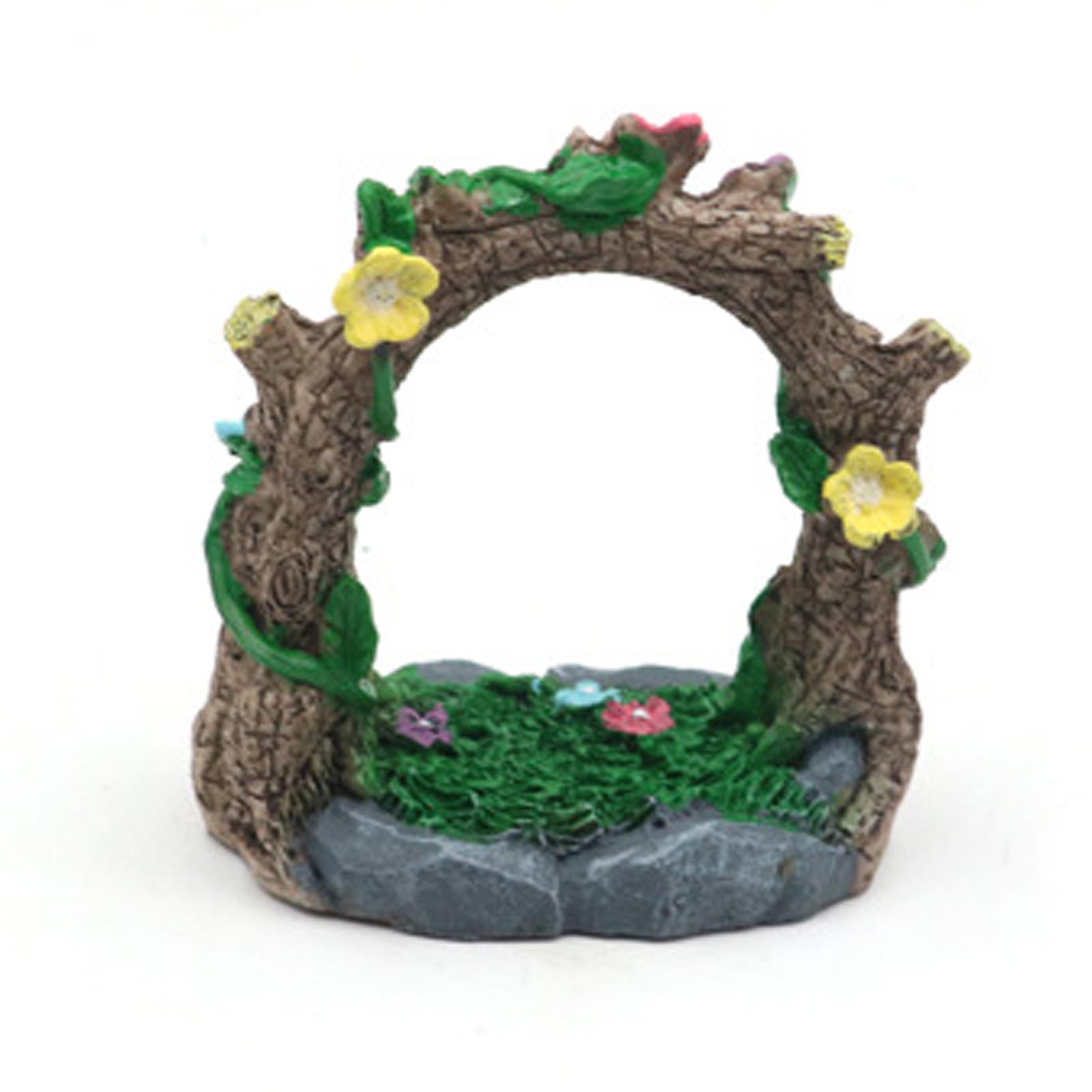 Resins Tree Cave Fish Tanks Accessory Natural Habitat Unique Underwater Tree Cave Sculpture Fish Tanks Environment 1