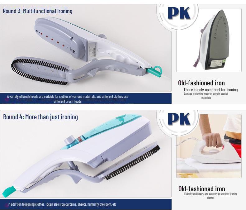 Tragbares Handdampfbügeleisen: Kompakte Faltenentfernung für Wohnheime und kleine Wohnungen