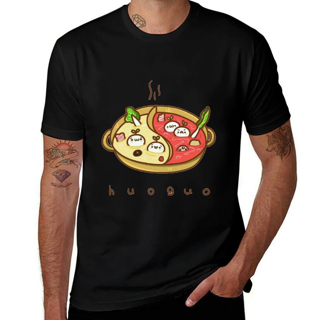 Guo Shirts t t Huo T-Shirt Baumwolle lustig 100% Marke Humor dunkles Shirt Luxus Männer