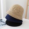 Casual Retro Bucket Hat Japanese Style Short-brim Fisherman Cap Big Head Circumference Sunshade Hat Unisex