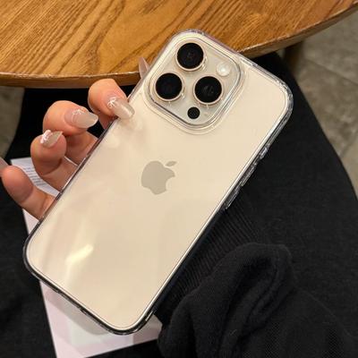 Luxury Crystal Transparent Acrylic Case For iPhone 16 15 14 13 12 Mini 11 Pro Max X XS XR 7 8 Plus SE Shockproof Bumper Cover