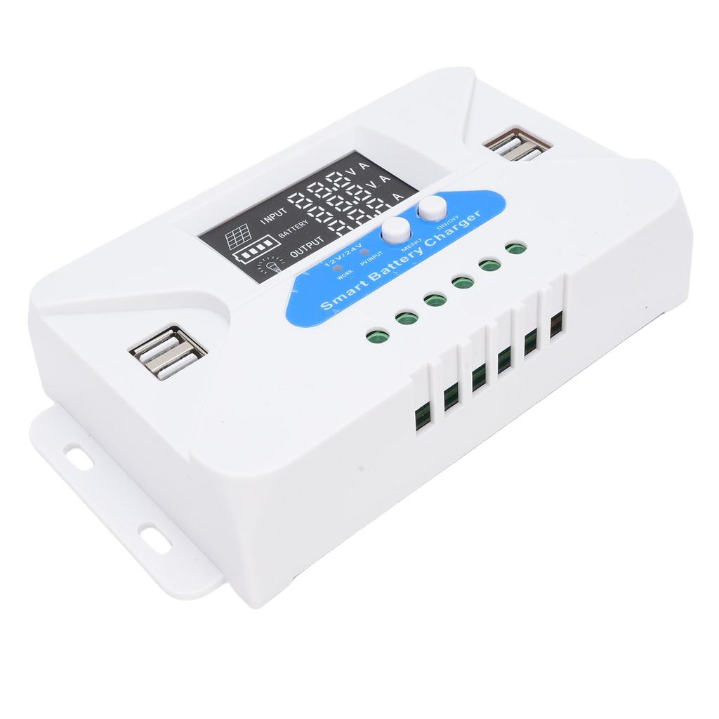 10A Solar Charge Controller Automatic Adaptation USB Solar Panel Battery Regulator for Phones Tablets MP3 Players