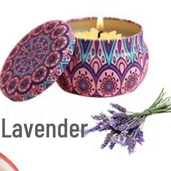 Tin Can Soy Wax Scented Candle Gift Set with Plant Essential Oils for Long-Lasting Indoor Fragrance