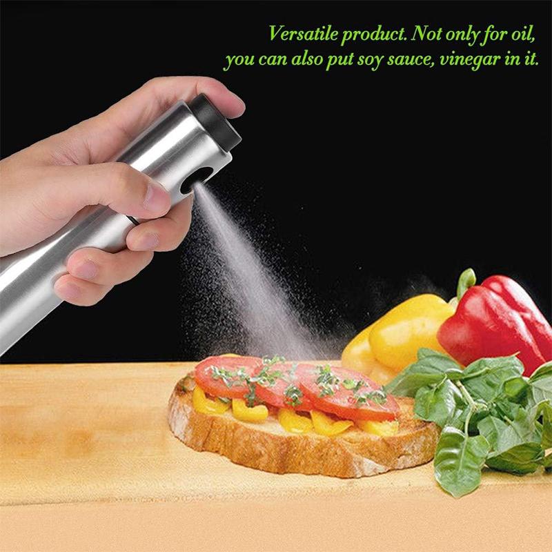 100ML Olive Oil Spray Bottle for Cooking Stainless Steel Refillable Oil Spray Bottle Vinegar Bottle Kitchen Olive Oil Jar