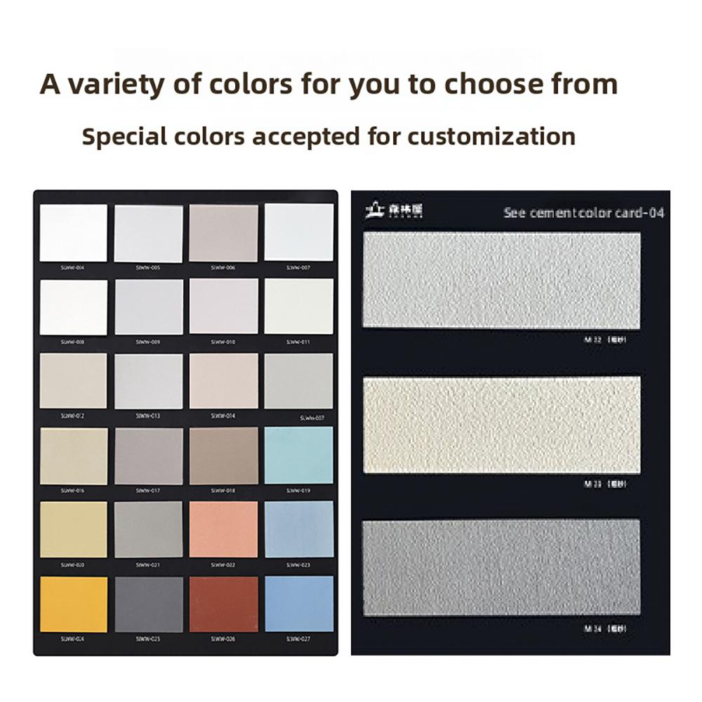 China Acrylic Liquid Coating Micro Cement Color Paint Environmental Protection Architectural Coating Brush Manufacturing Factory