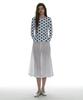 Partimento Woman Sheer Gored Midi Skirt_White