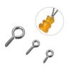 20-50pcs Stainless Steel Tiny Mini Eye Pins For Jewelry Making DIY Pendants Handmade Jewelry Findings Screw Eyes Threaded Hook