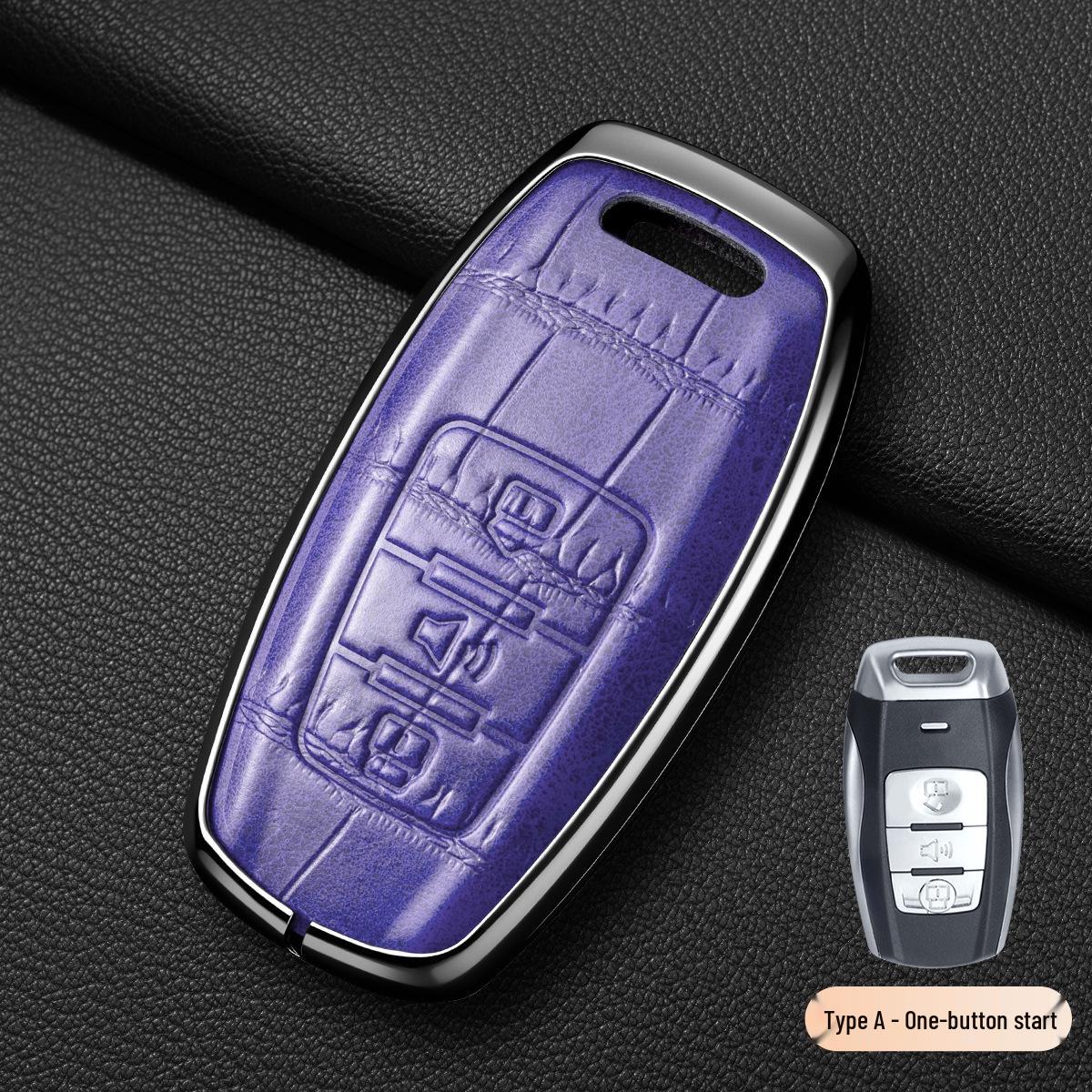 Haval H6 & Big Dog Car Key Cover - Crocodile Pattern Shell for Great Wall Chitu, H7, H8, F5, M6+/ Crocodile Pattern