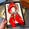 Silk scarf women's neck new scarf with coat 70 small square scarf scarf mother high-end scarf