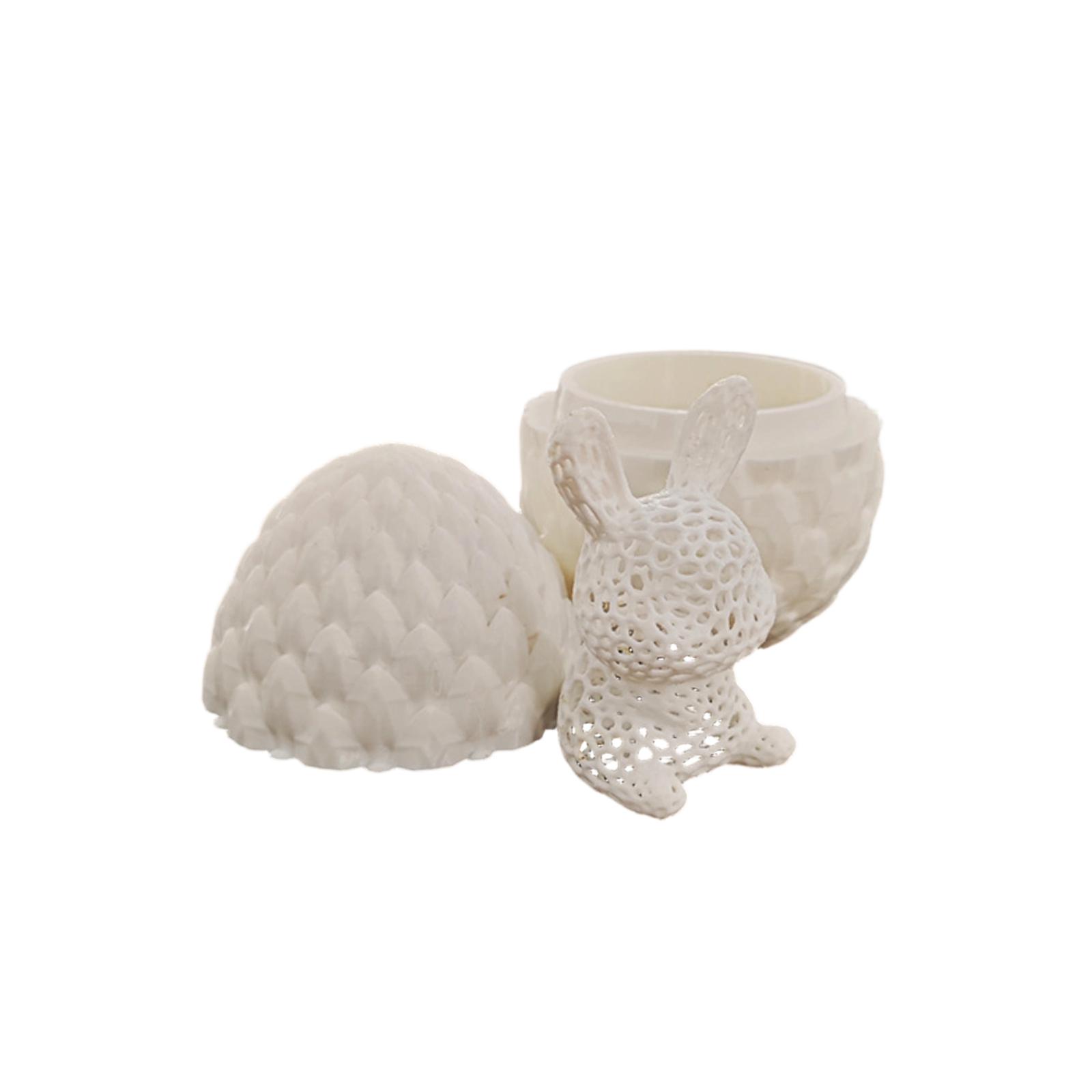 Easter Hollow Bunny Egg 3D Printed Creative Toy Ornament One Size