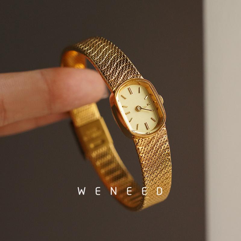 Watch for women light luxury niche small gold watch new retro small exquisite women's quartz watch