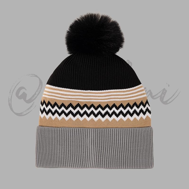 New Color Matching Four Seasons Flying Knitting Men and Women Knitted Hat Big Head Circumference Cold Hat Men Temu Lazy Wind