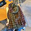 Women's Tartan Plaid Scarf, Winter Warm Wrap Collar,for Skiing Parties Casual Outfits, Elegant Scottish-Inspired Versatile Accessory