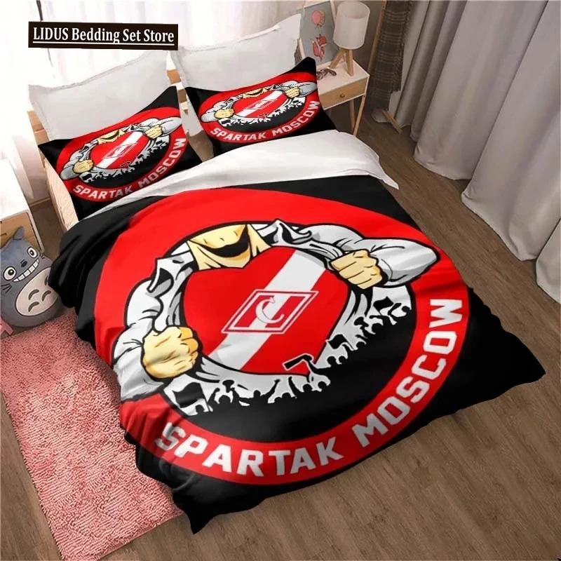 FC Spartak Moscow Football 3D Print Bedding Set Cute Quilt Cover Bed Cover With Pillowcase Custom Bedding Queen King Full Size