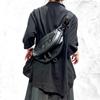Handcrafted Genuine Top-Layer Leather Chest Bag for Women - Large Capacity Saddle Bag, Casual Street-Style Messenger Bag