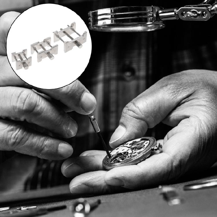 Multifunctional Fixed Base Aluminum Watch Movement Holder Watches Repair Accessory Watch Movement Clamp for Watchmaker