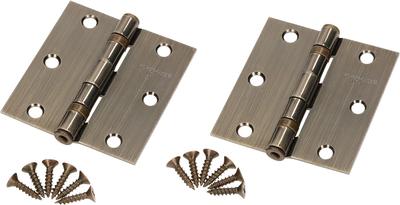 Universal Hinge 75x75x2.0mm Patina Set of 2