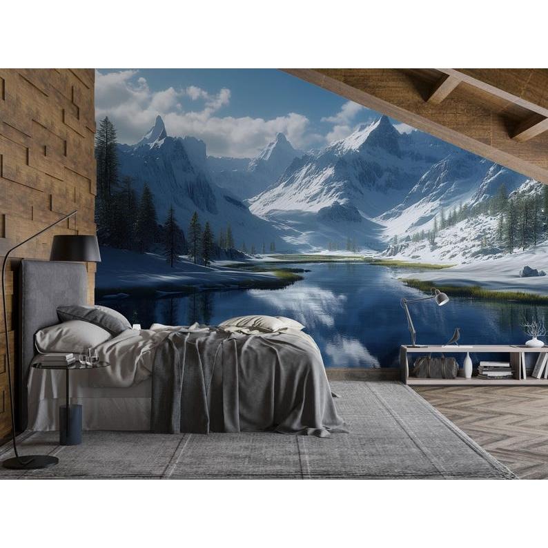 Snow Mountain tapestry 75x100 чёрный